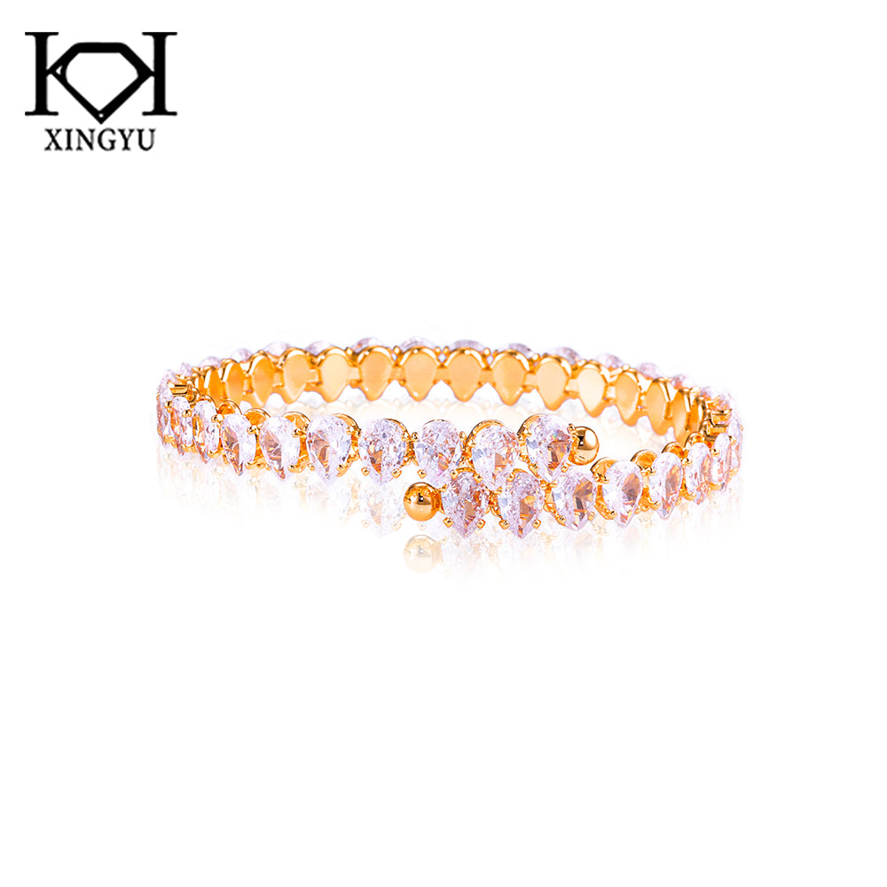 Bracelete Riviera Luxo Marquise stone oval DCG0948