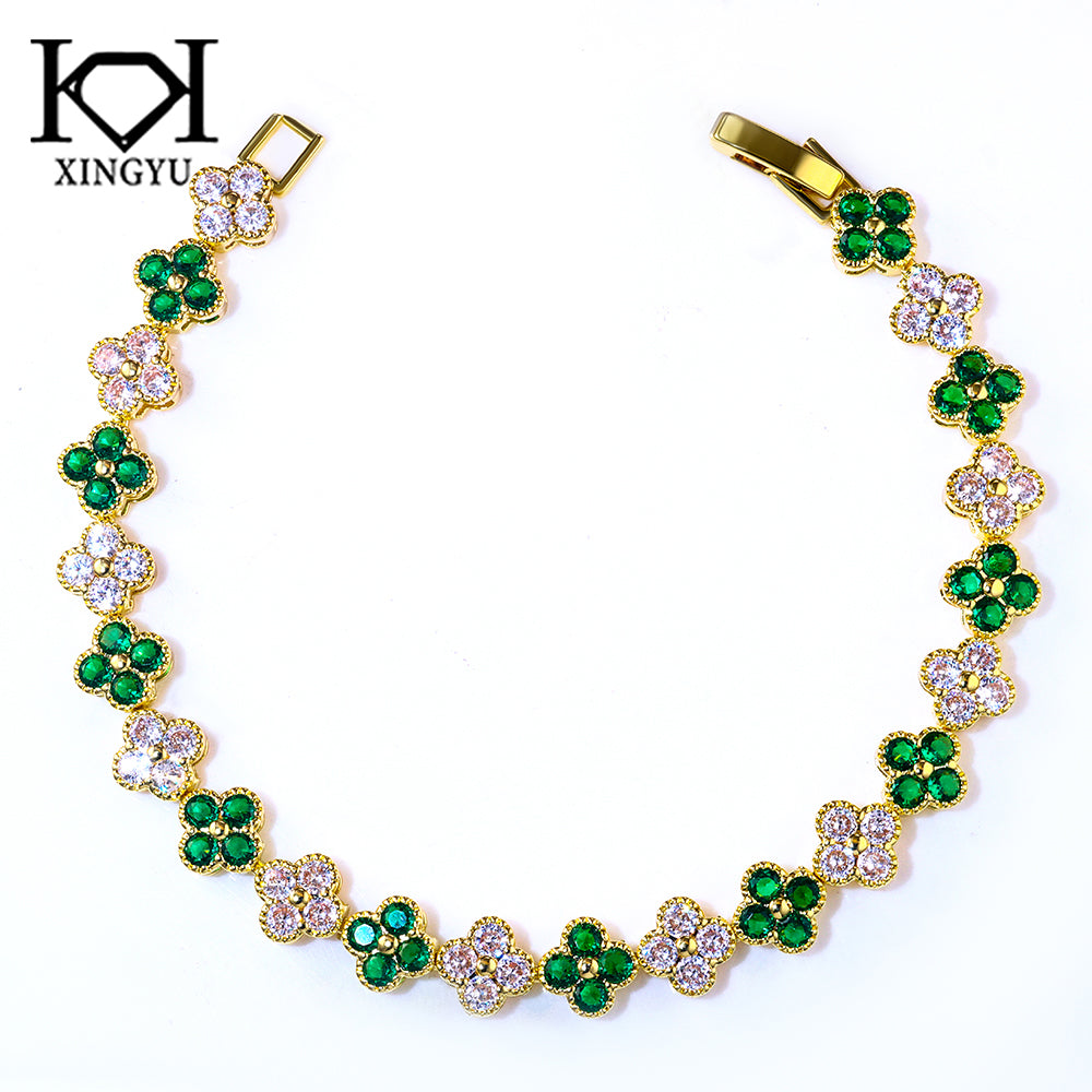 Pulseira Riviera Flowers colors 18 cm DCG0987