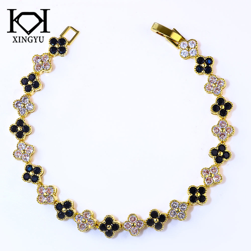 Pulseira Riviera Flowers colors 18 cm DCG0987