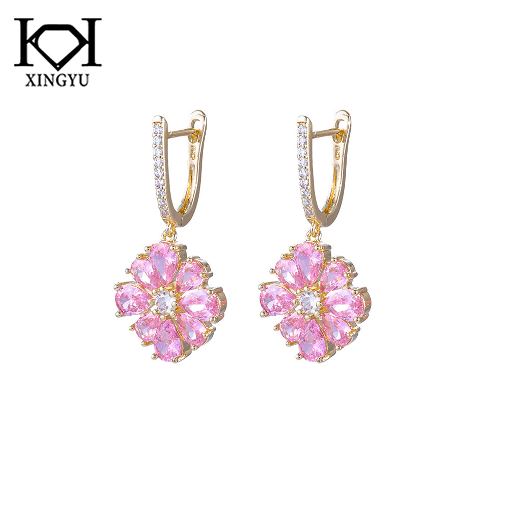 Argolinha Flor cravejada DCG0826