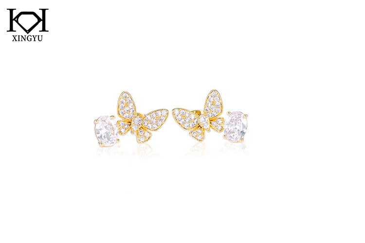 Brincos Borboletas de luxo DCG1005