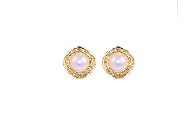 Brincos perola Shell ECG0186