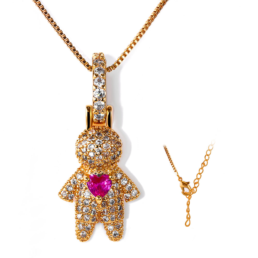 Pingente Menina Cravejada para Rivieras XYP101901