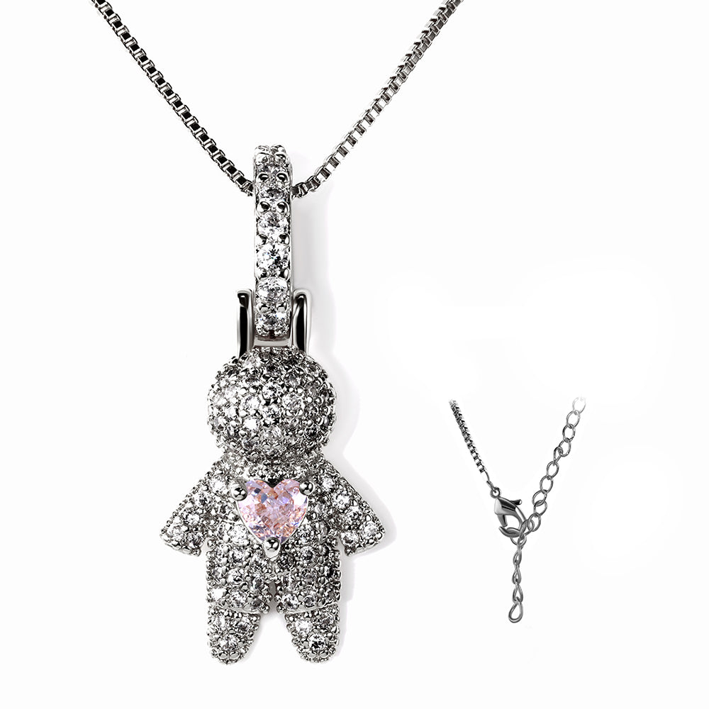 Pingente Menina Cravejada para Rivieras XYP101901