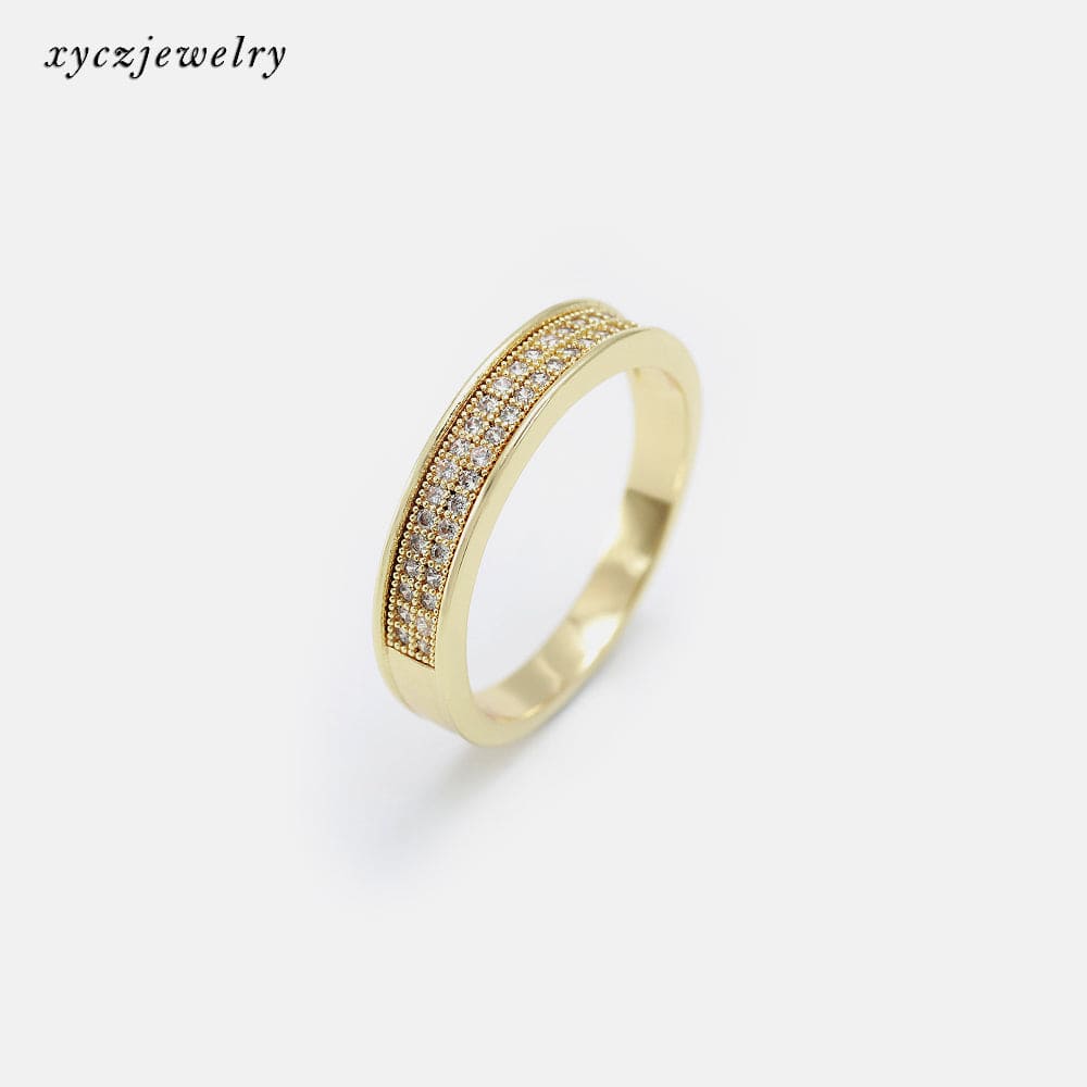 Anel Linha Fina Micro Cravejada XYR102104-2