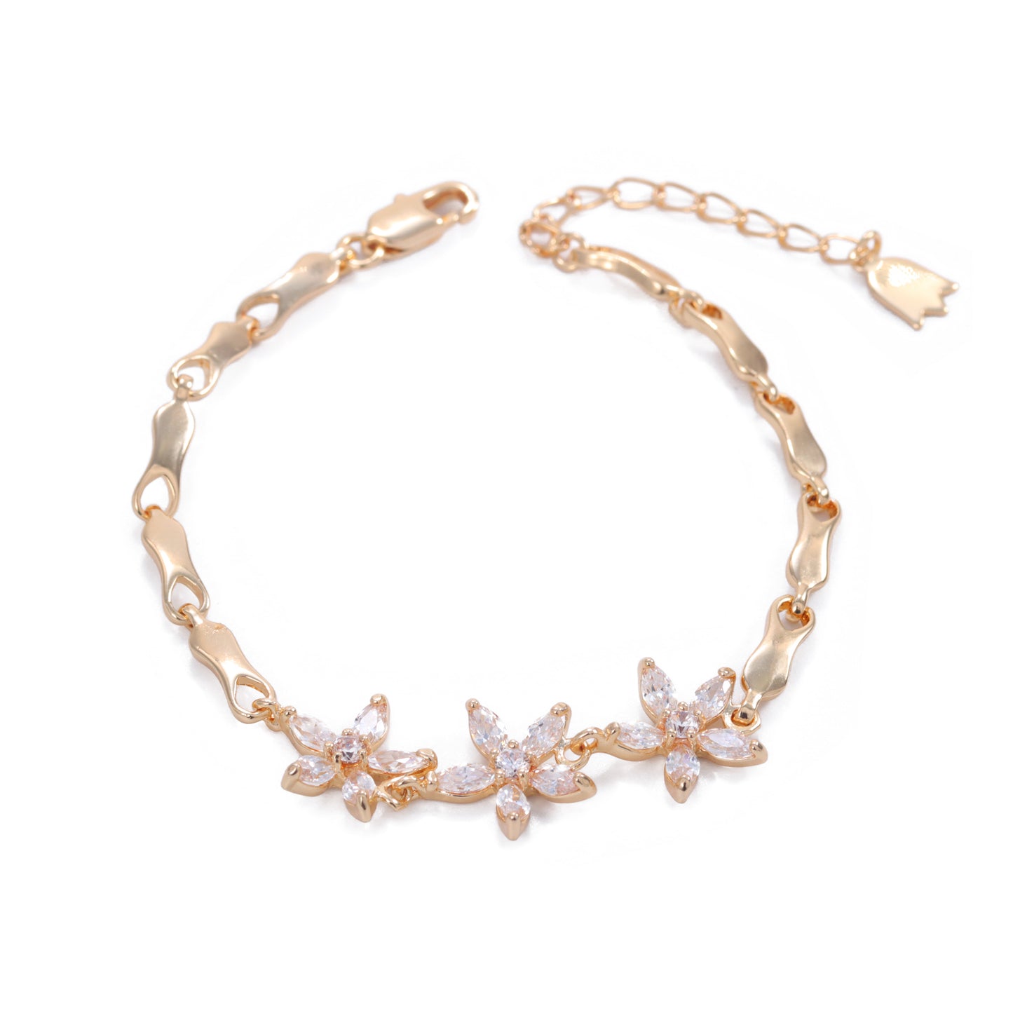 Pulseiras flores cravejadas XYH101141