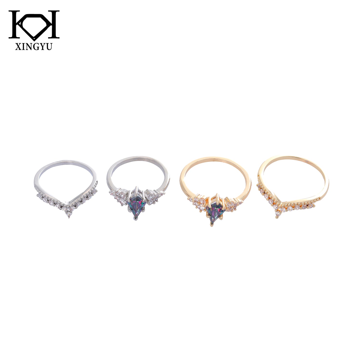 Anel Realeza Diamante de Alto Carbono XYS101514