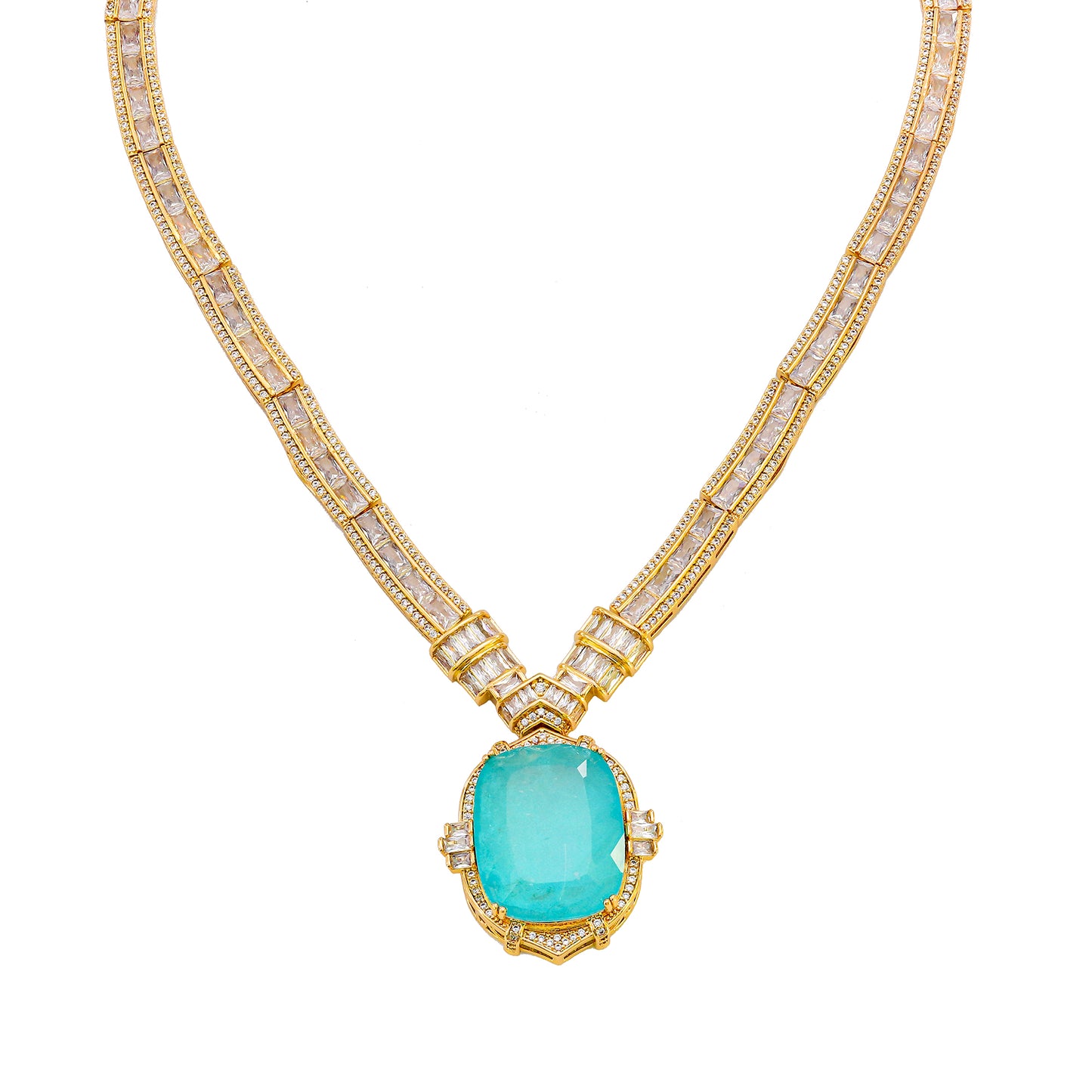 Colar Super Luxuosa pedra Fusion XYN100766