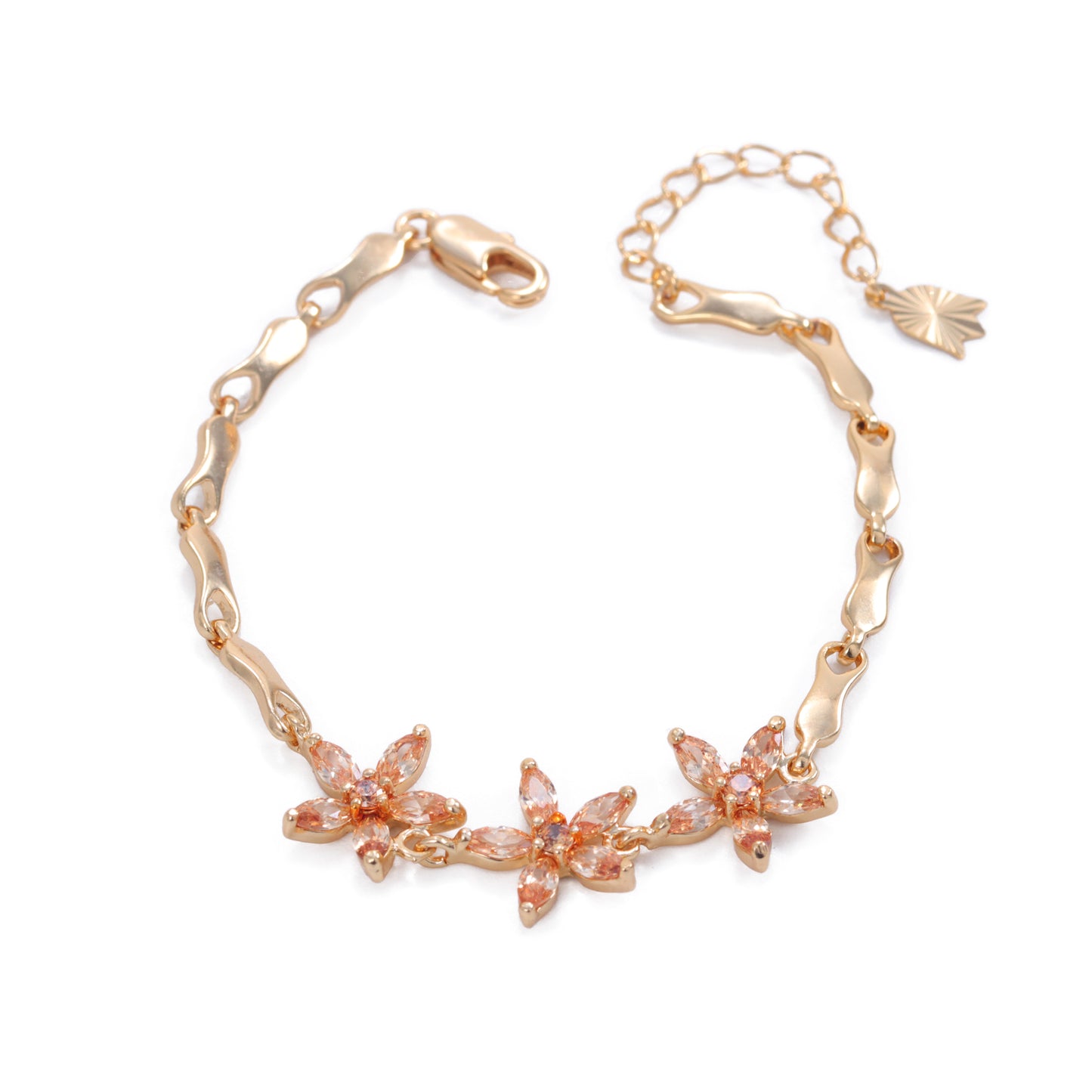 Pulseiras flores cravejadas XYH101141
