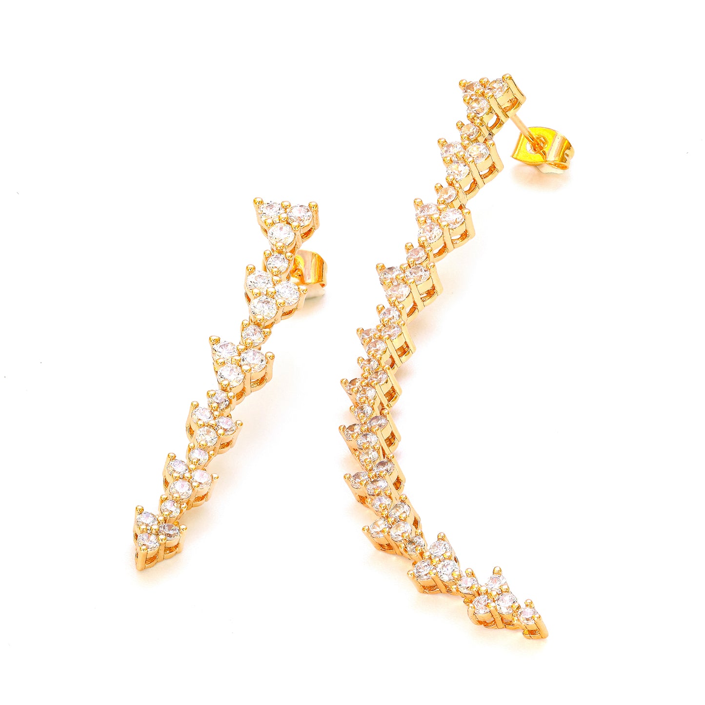 brinco cascata cristal - XYE104847