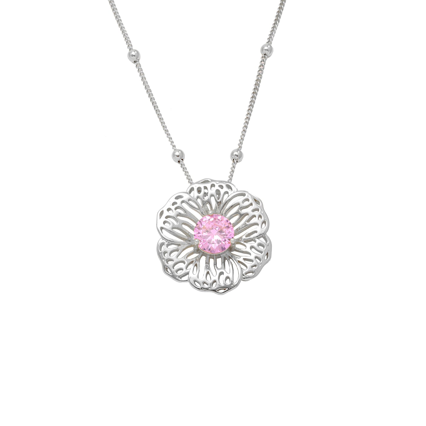 Colar Flor Reluzente XYS101304