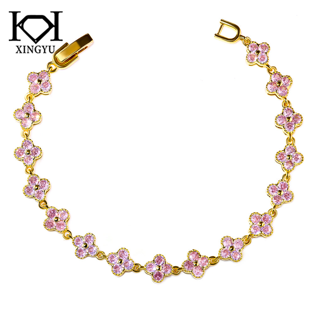 Pulseira Riviera Flowers colors 17 cm DCG0827