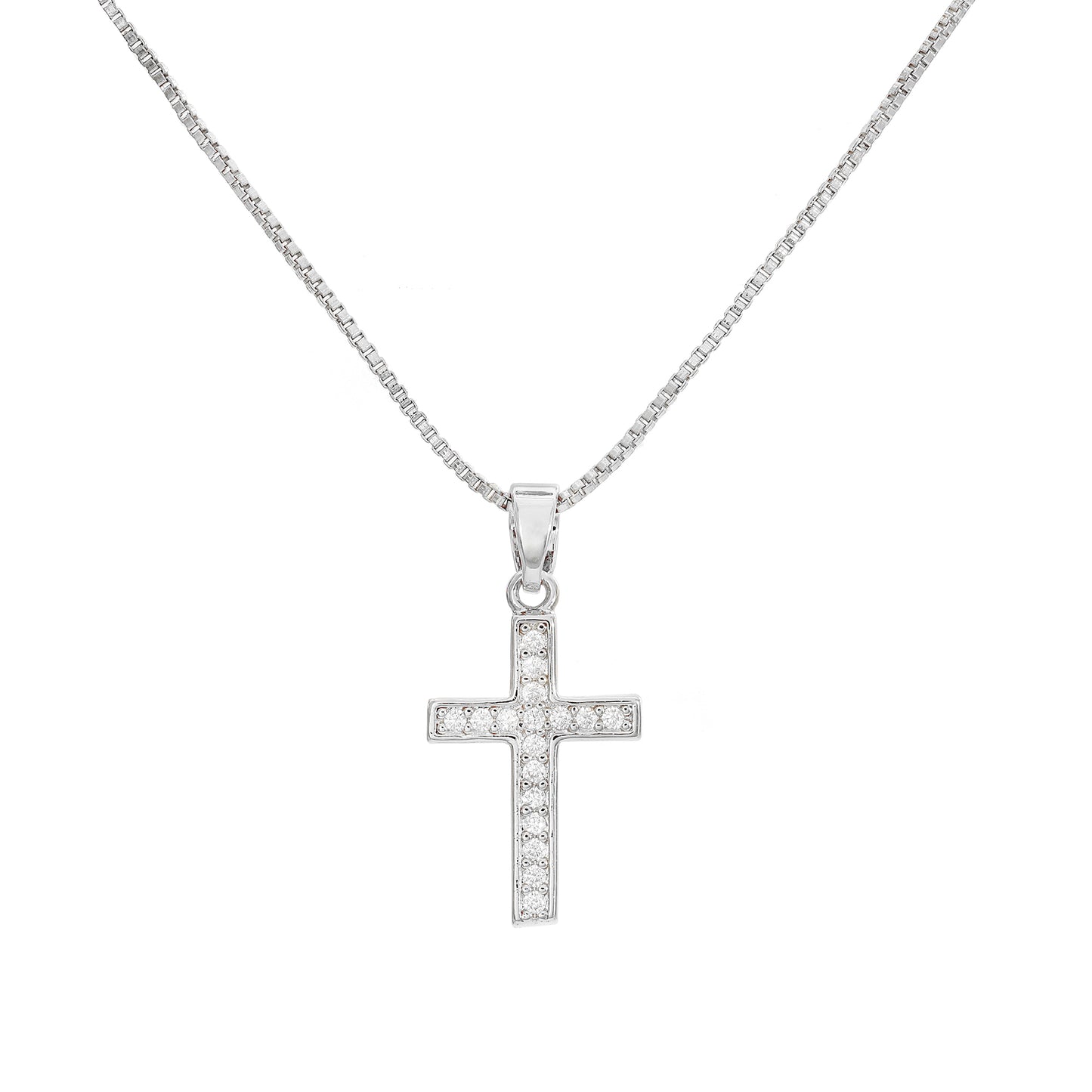 Colar Cruz Cravejado Acessórios - XYP101898