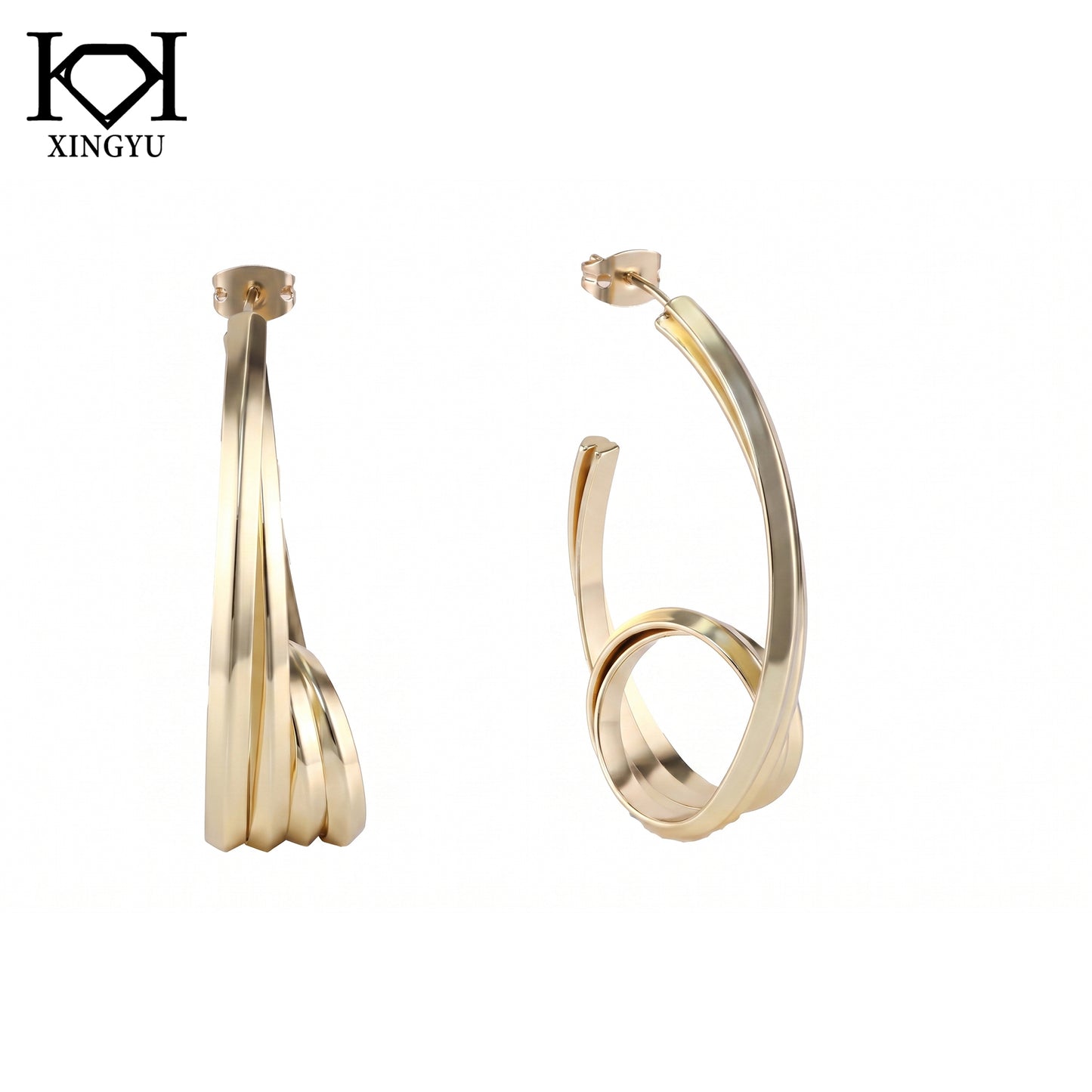 Brincos Design Argola Tripla DCG1610