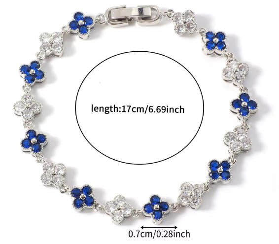 Pulseira Riviera Flowers colors 17 cm DCG0827