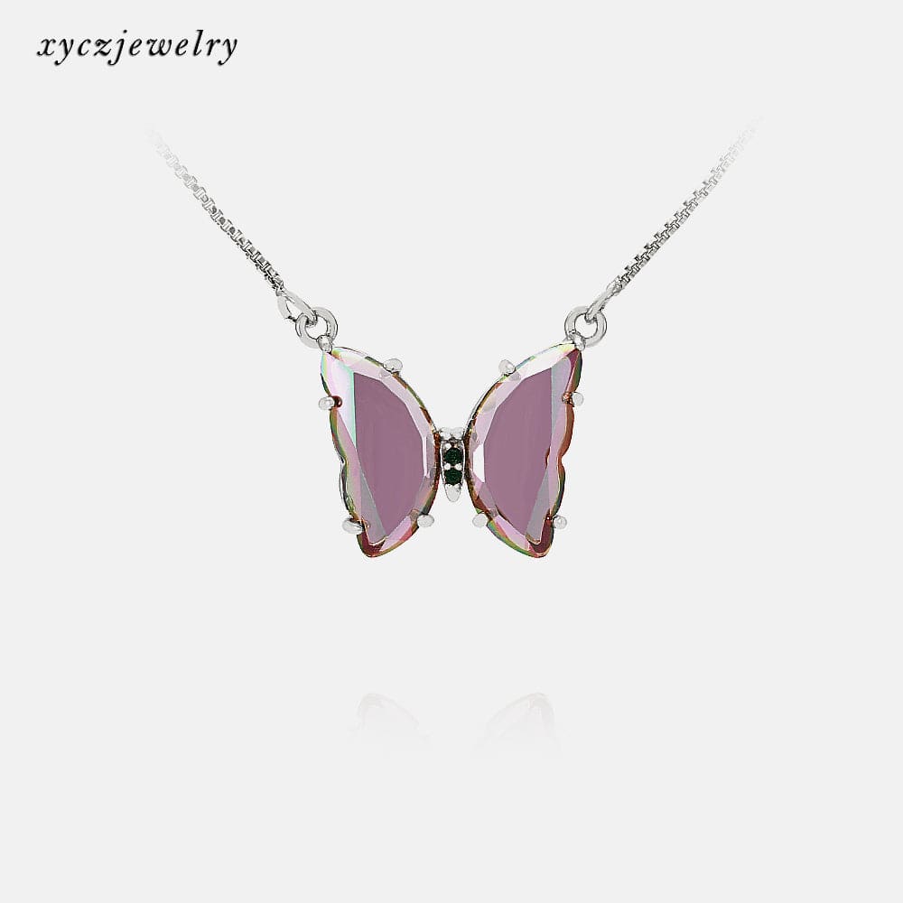 Borboletinha de Vidro Colar-XYS100732