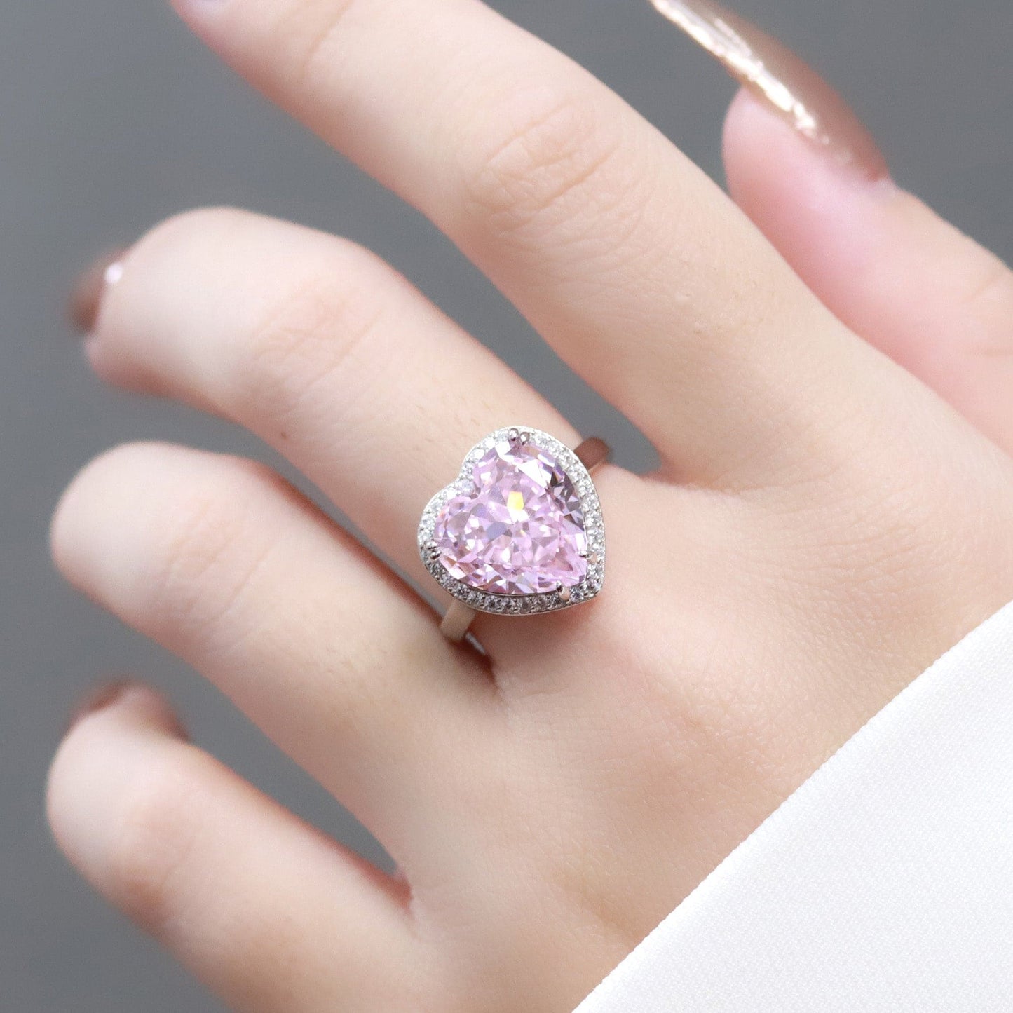 Anel Coração de alta fusão - Carbon Diamond XYR101438