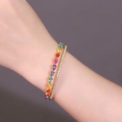 Pulseira bracelete coração mix cores XYH100937