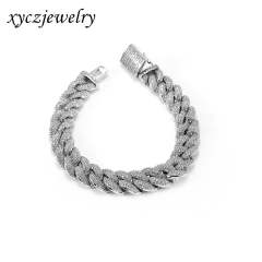 Pulseira Ice de elos cravejados A0020 VENDIDO SEPARADAMENTE