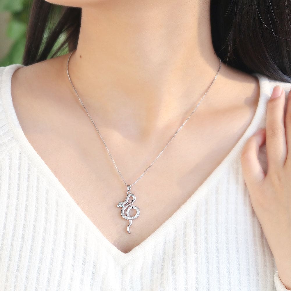 Colar com pingente de Serpente No Atacado - XYP101855