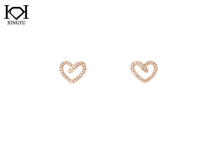 Brinco Coracao Charme XYE103106