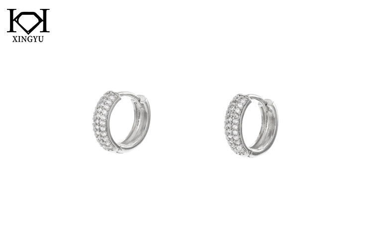 Argola Cravejada Suavidade Grande XYE102431