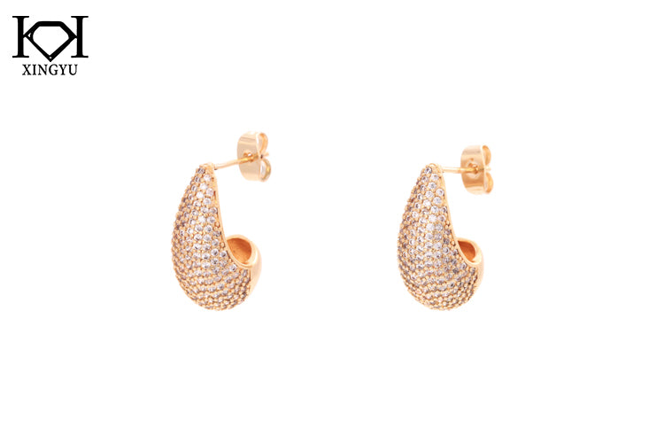 Brinco Gota Cravejada XYS105243