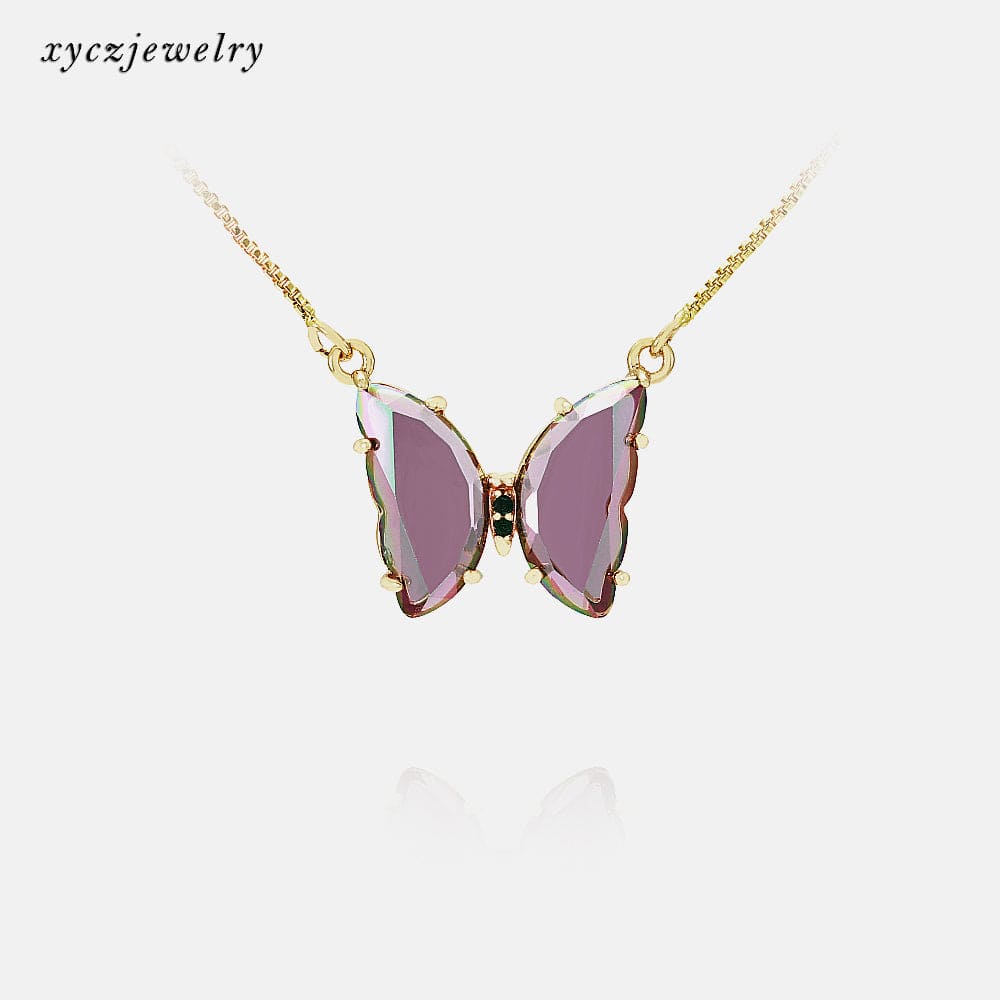 Borboletinha de Vidro Colar-XYS100732