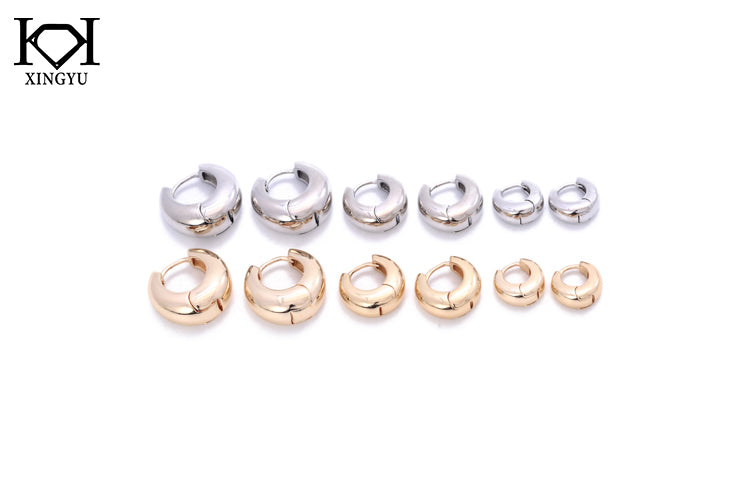 Trio Argolinhas Lisas Elegance XYE105447