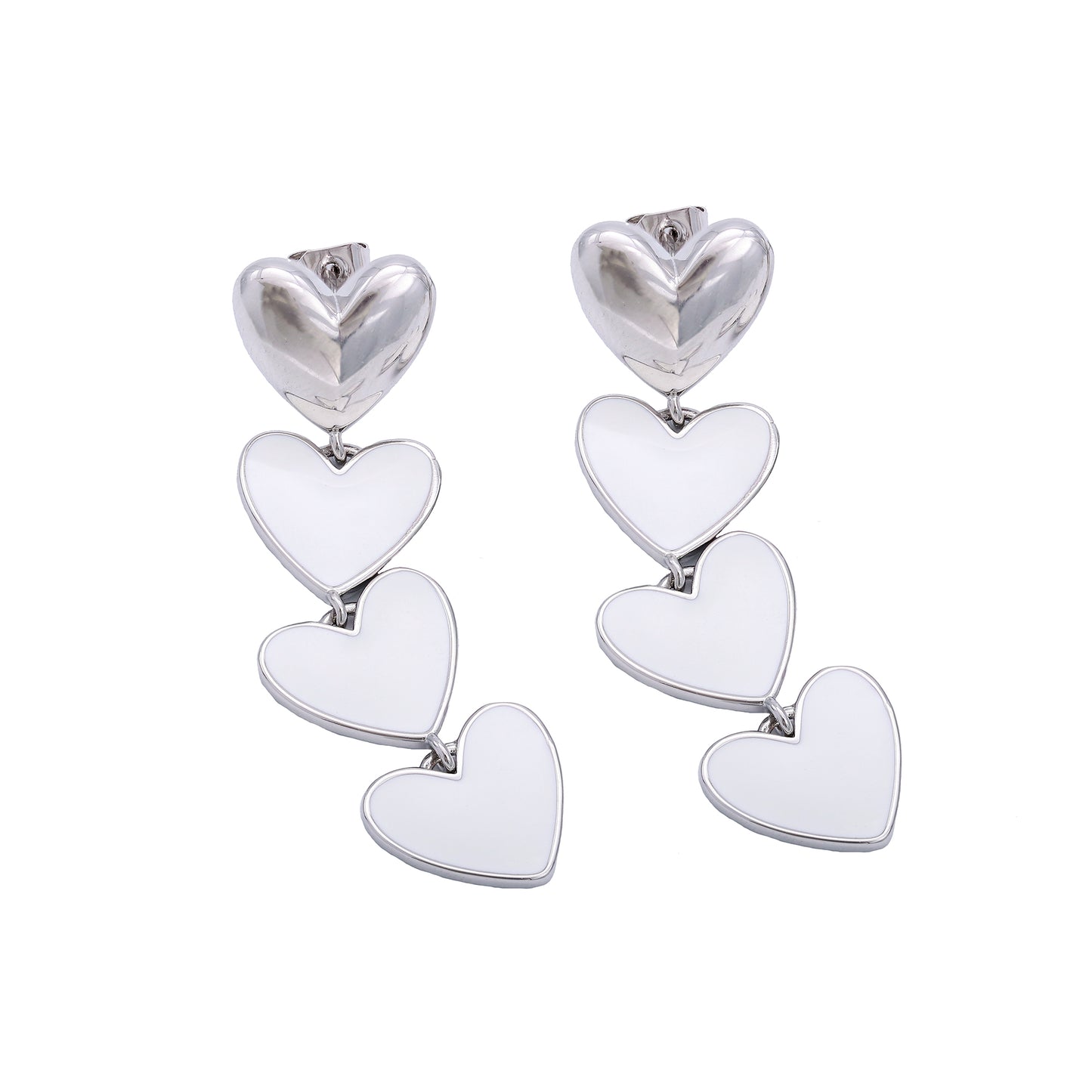 brincos Cascata Corações - XYE104745