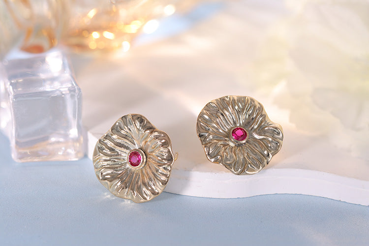 Brincos Flor Organica XYE105551