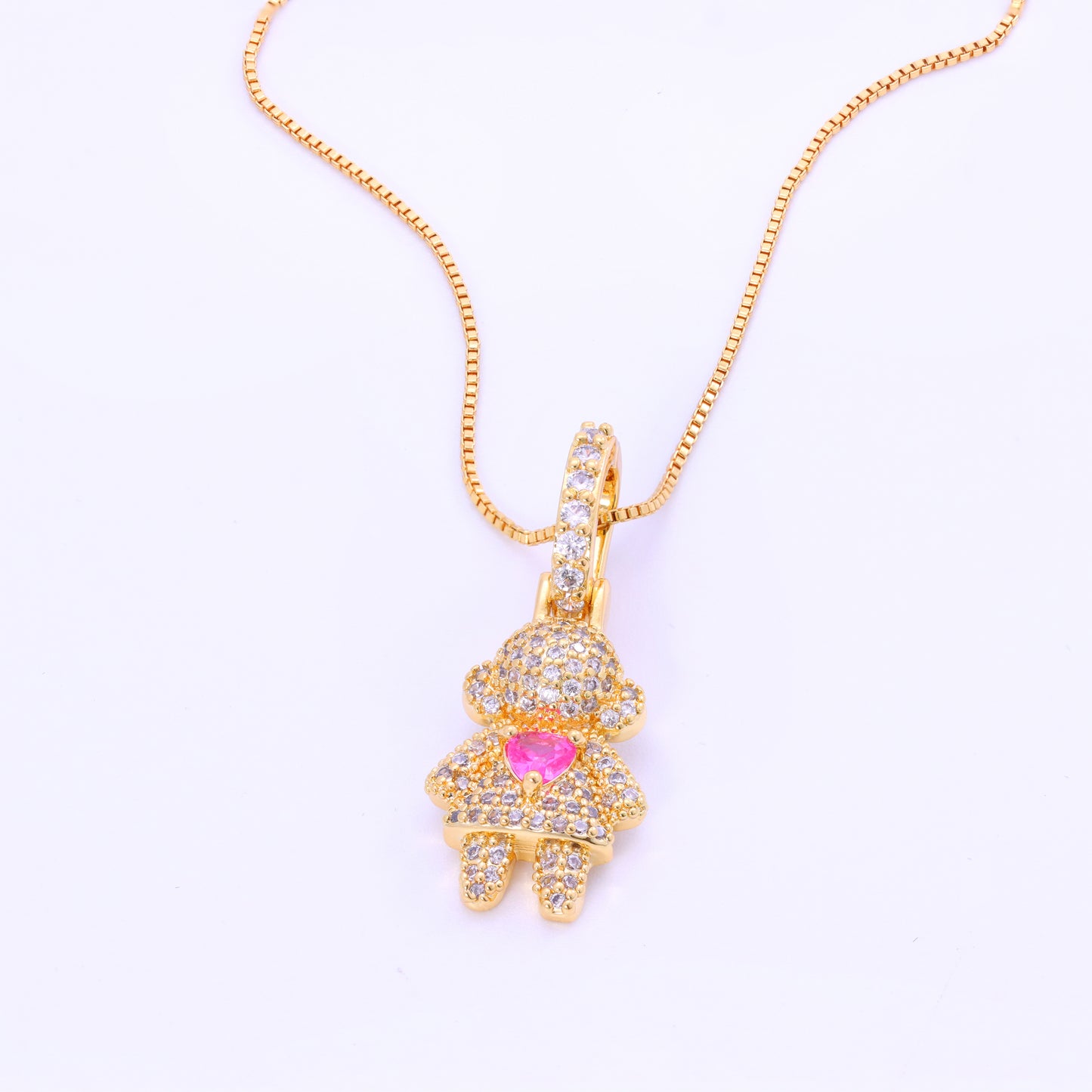 Pingente Menina Cravejada para Rivieras XYP101901