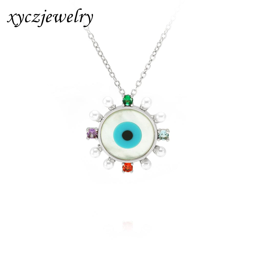 BRUTO - Colar pingente olho grego cores XYN100920