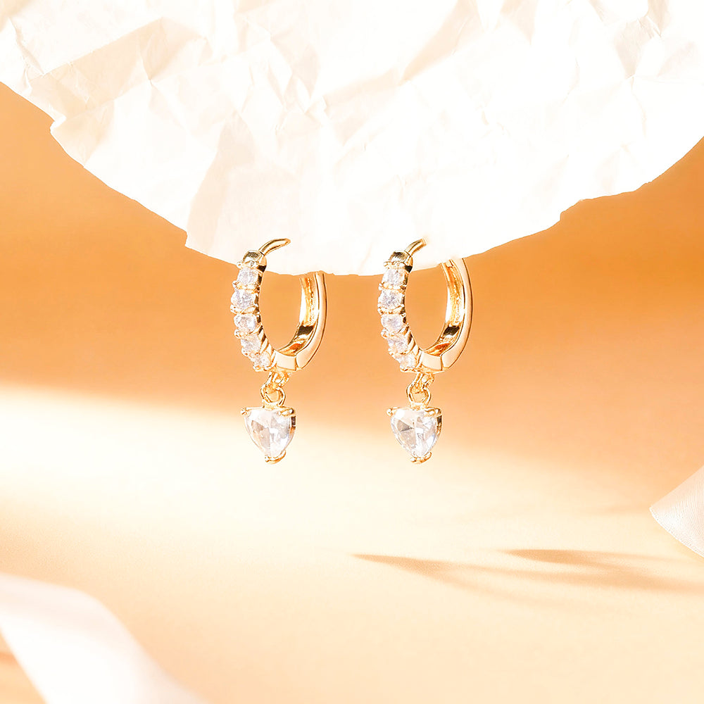 Brincos Argolinha coracao DCG0593