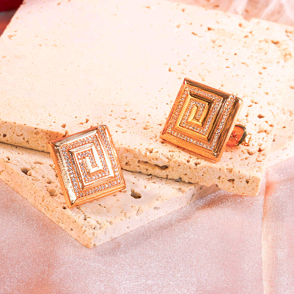 Brincos quadrados iluminados XYE105726