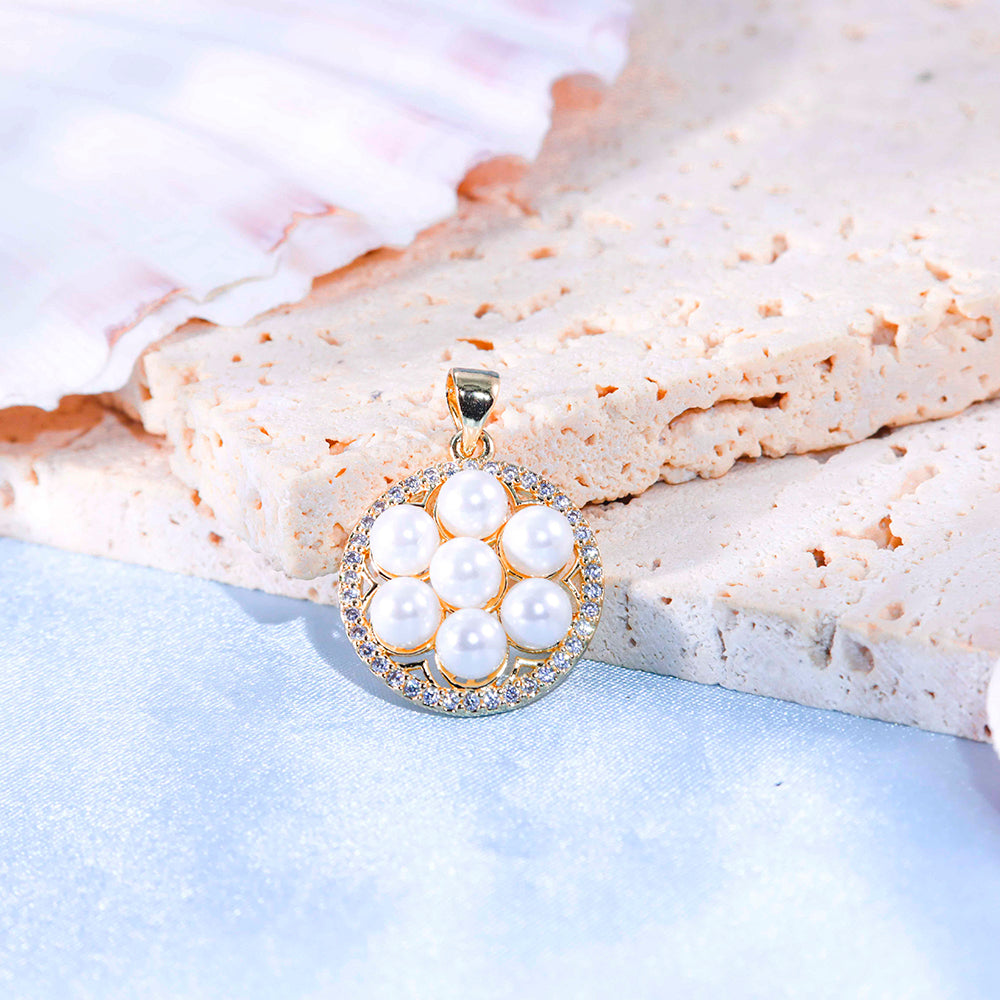 Pingente Mandala perola DCG0684