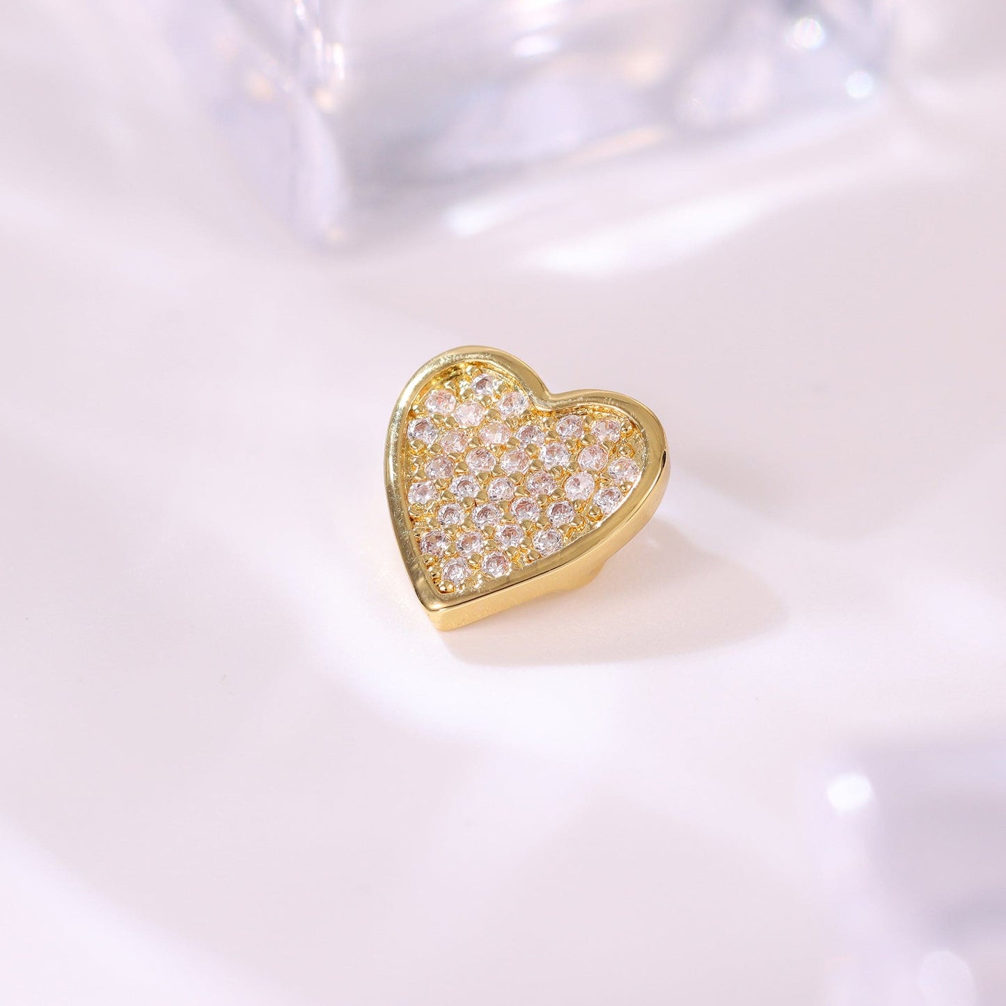 Colar de coração cravejado - XYN100419-1