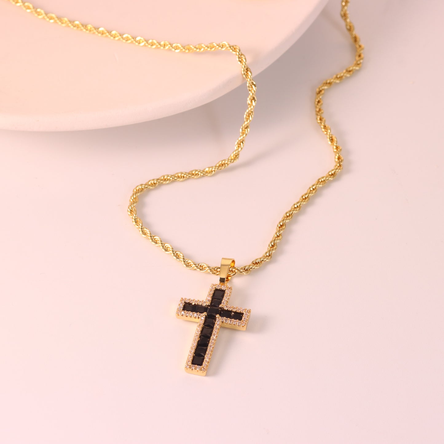 Pingente Cruz Cravejada DCG0246