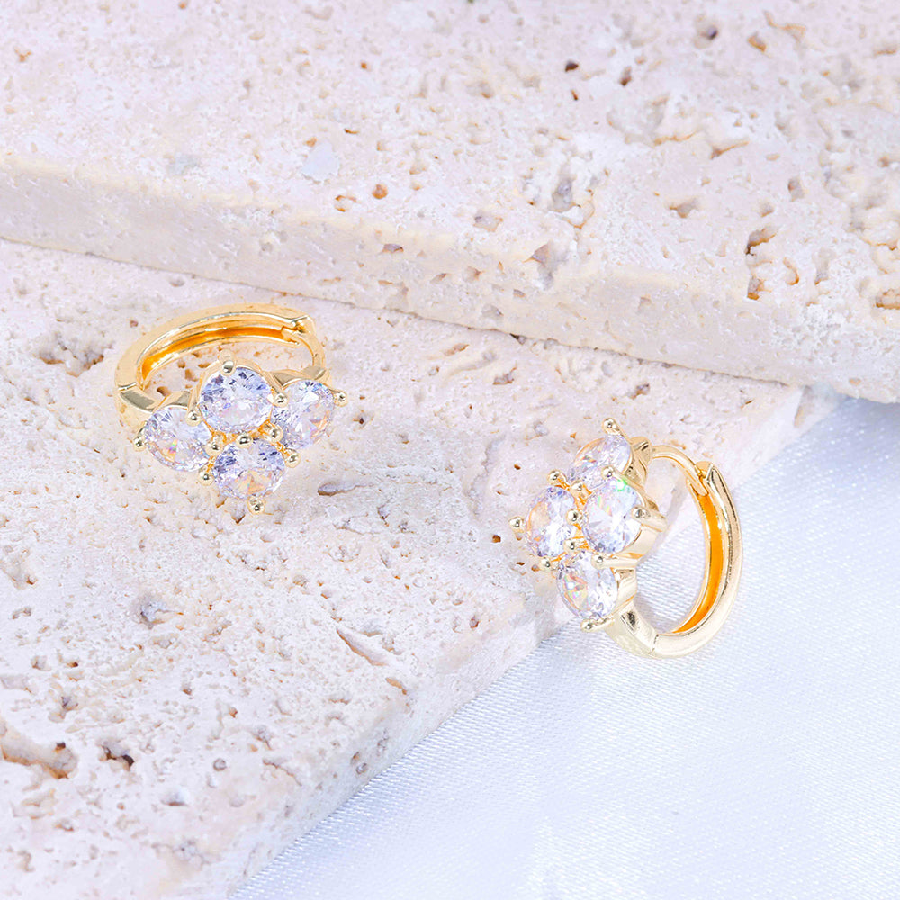 Brincos Argola Flor Alto Carbono DCG0709