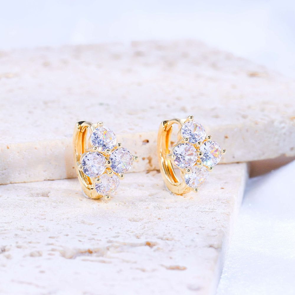 Brincos Argola Flor Alto Carbono DCG0709