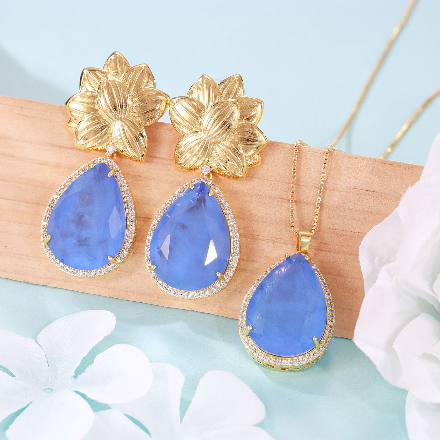 Colar Gota cristal XYS101307