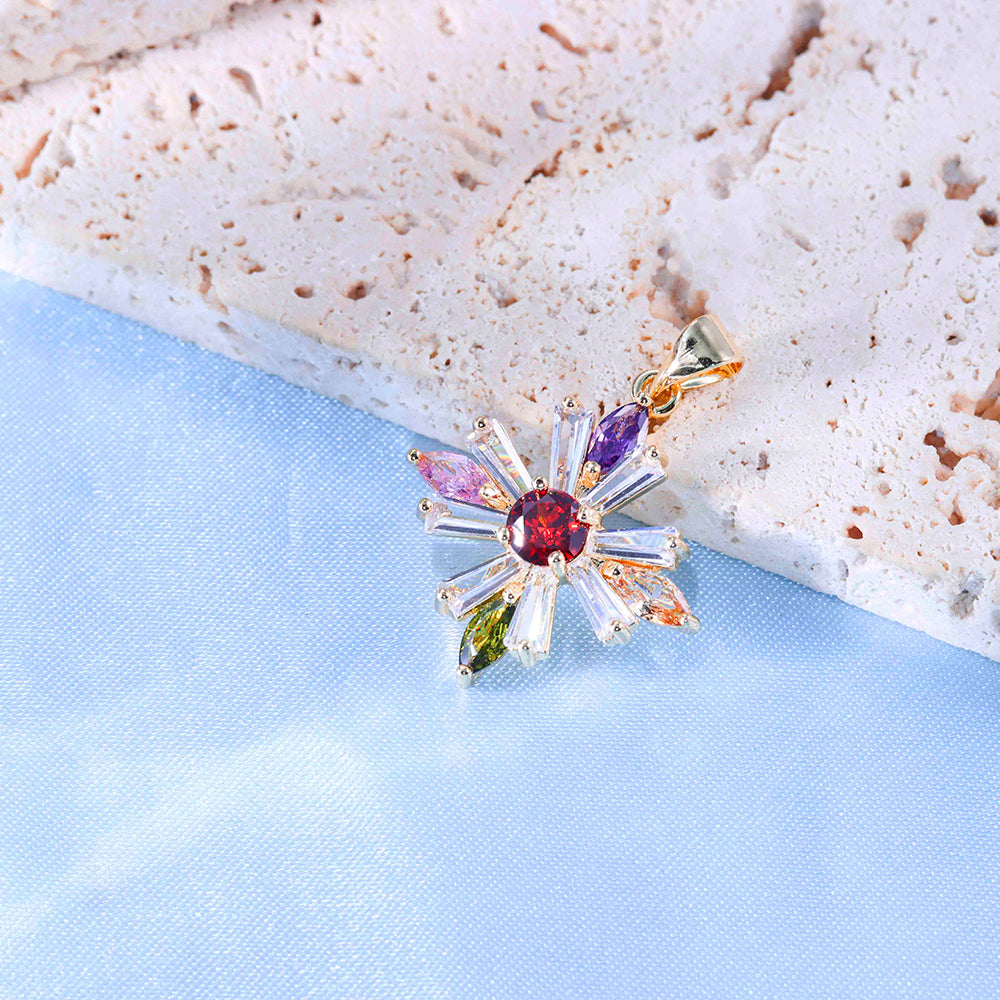 Pingente flor Lapidada DCG0680