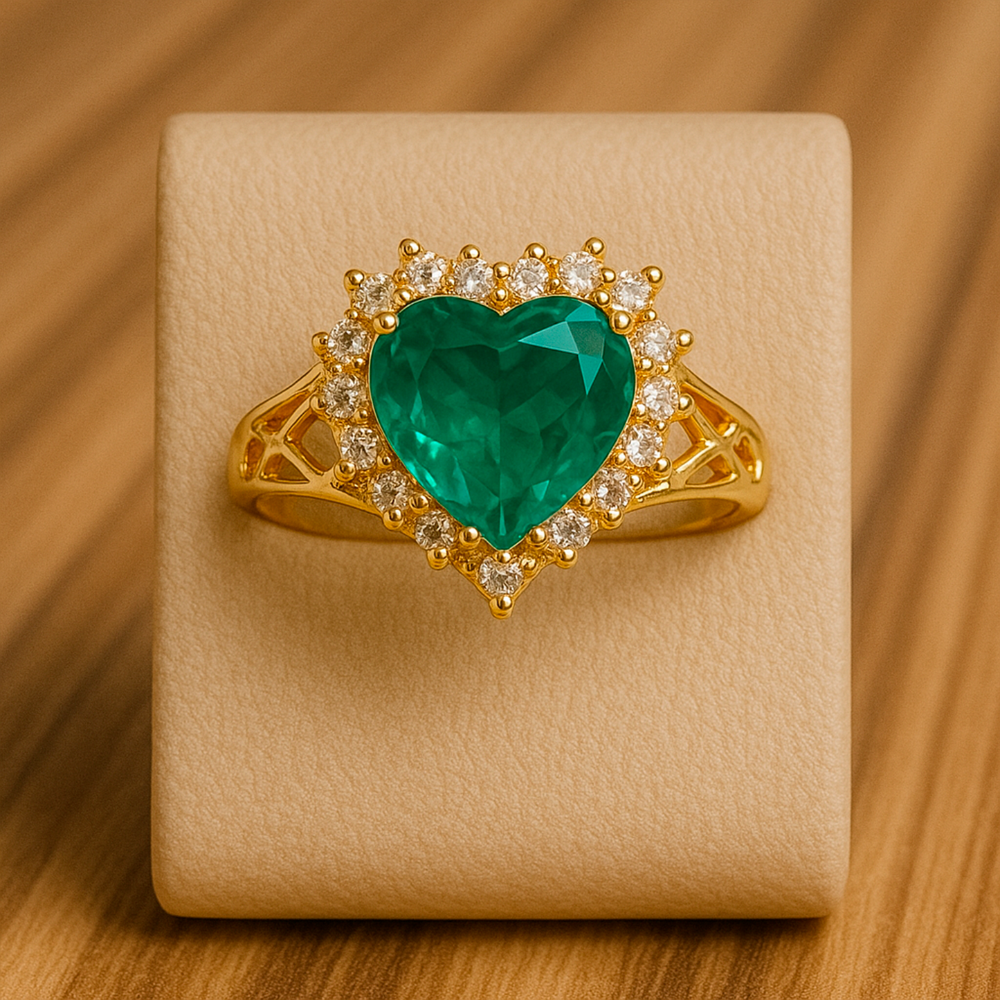 Anel coracao lapidado XYS102024