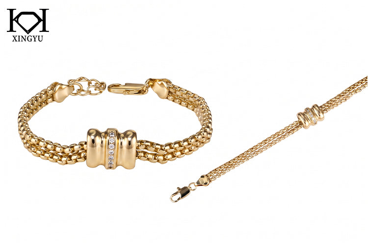 Pulseira Riveira Com Pingente Central DCG1646