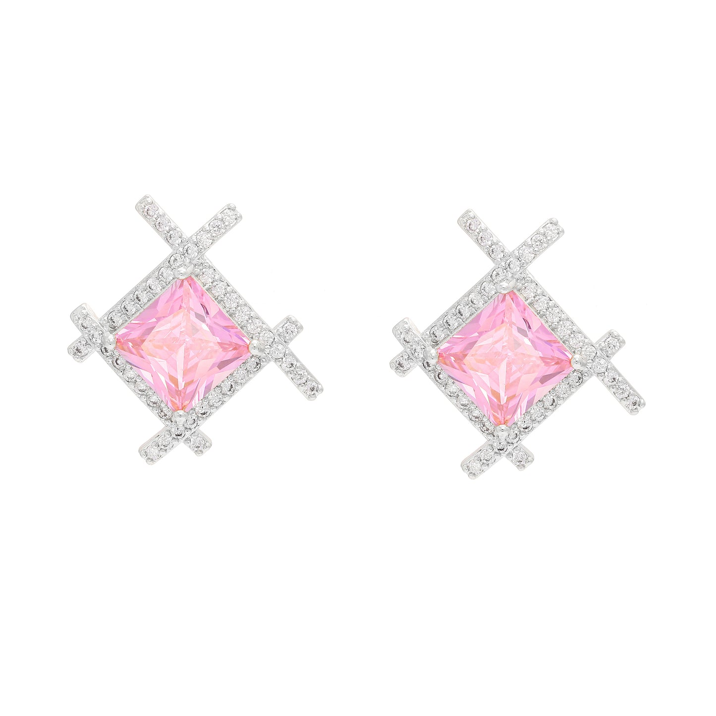 Brinco Quadrado Brilhante - XYS101356