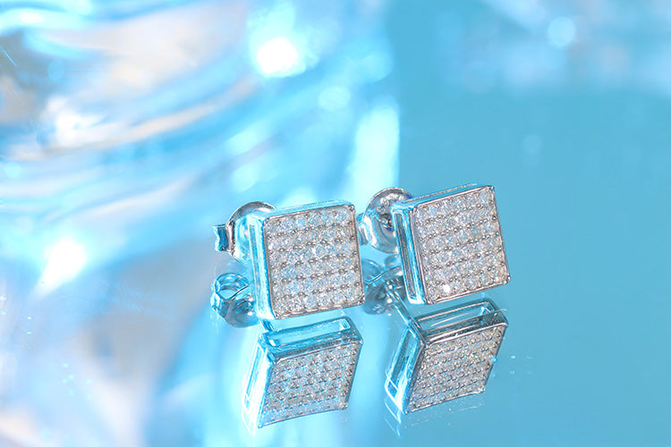 Brincos Encanto Prata 925 e moissanite XYE104916