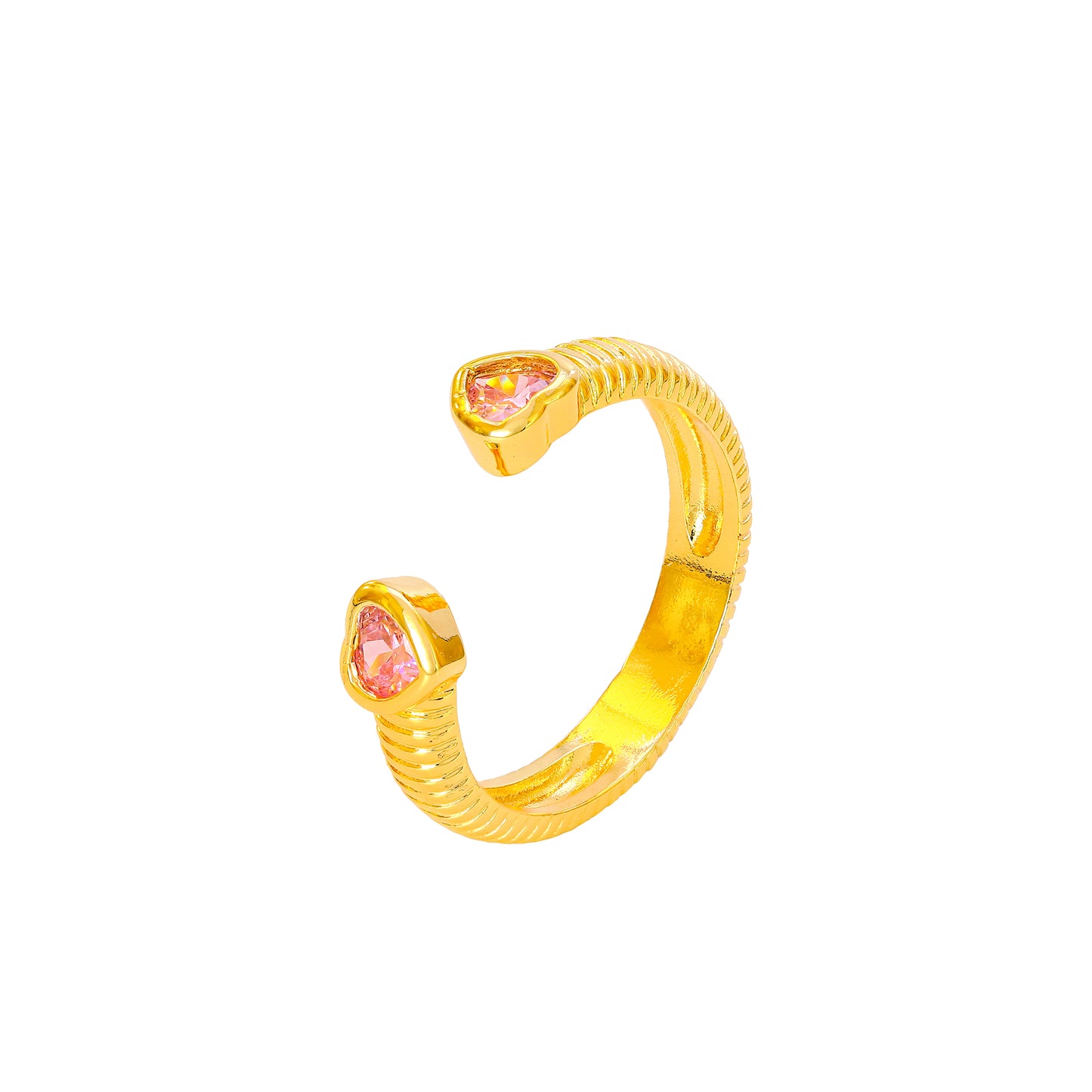 Anel aberto coração color - XYR103428