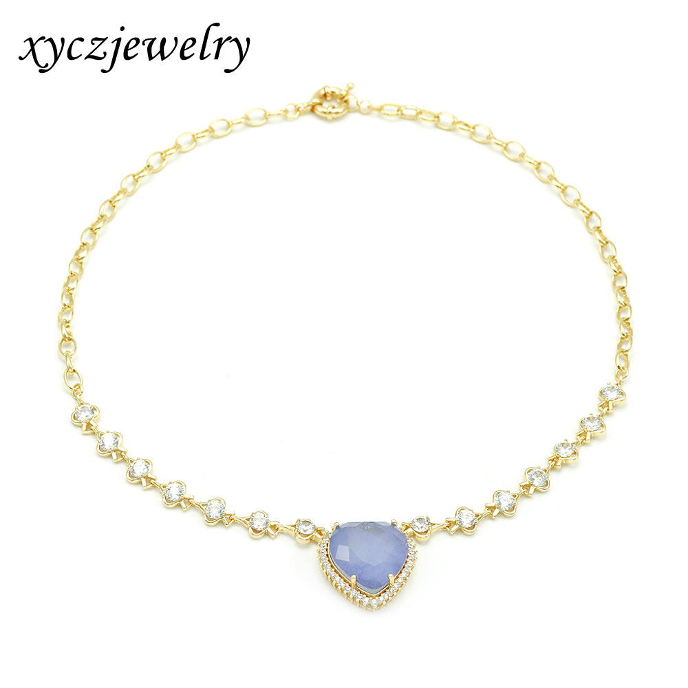 Colar Coração Fusion com Elos de ponto de Luz XYN100966