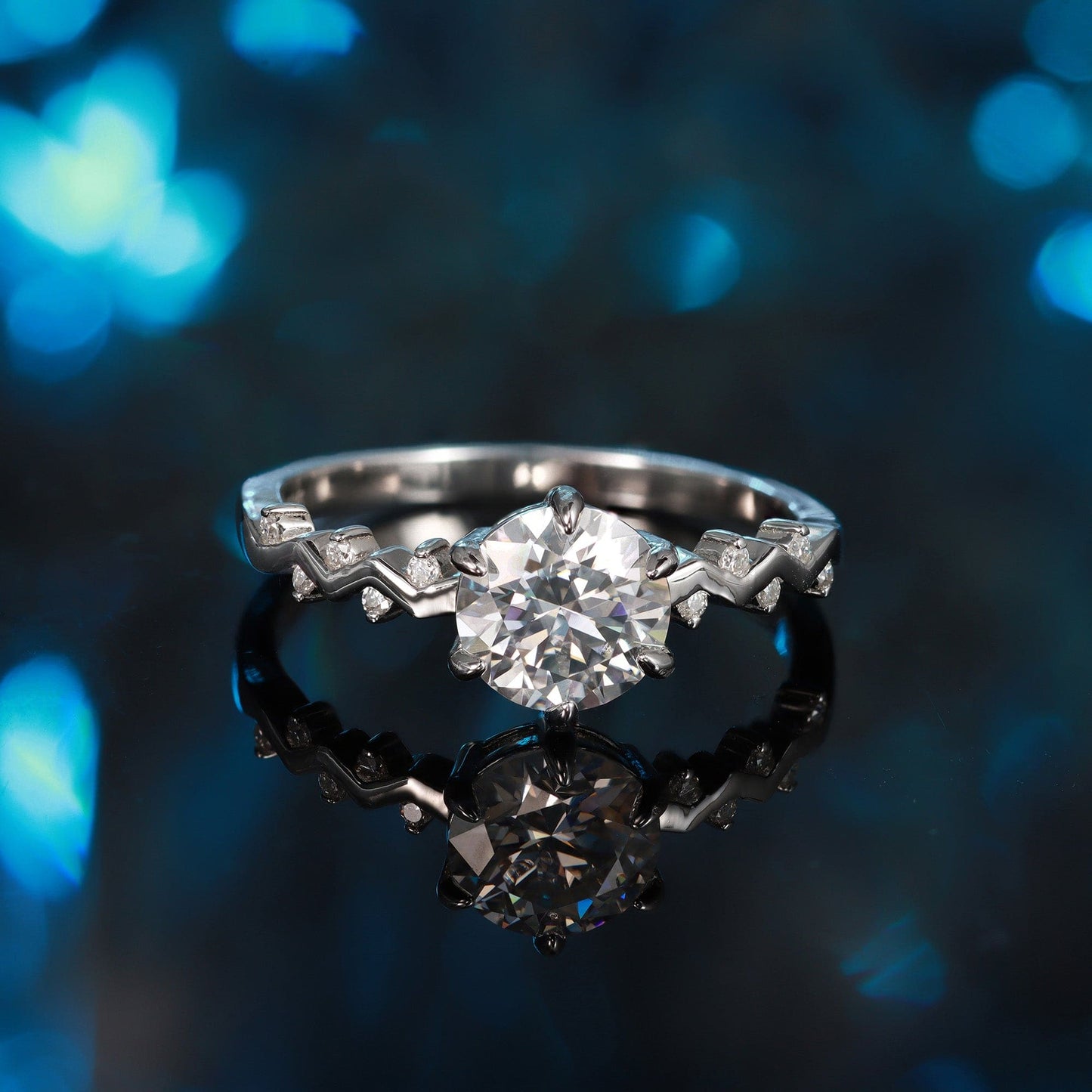 Anel Prata 925 Moissanite XYR101461