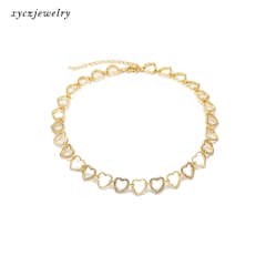 Colar Chocker Corações-XYN100503